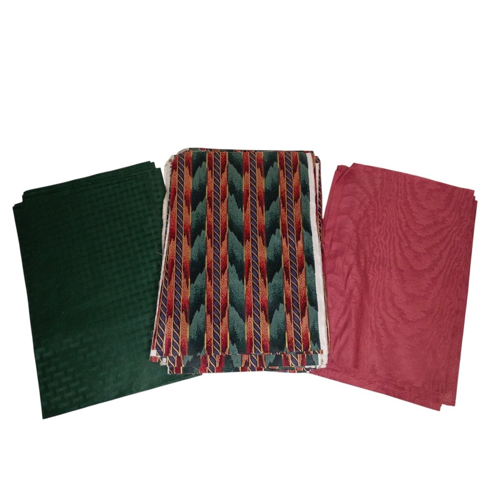Lot of 75 10 x 15‎ Richloom Fabric with Coordinating Green Pink Pieces Quilting